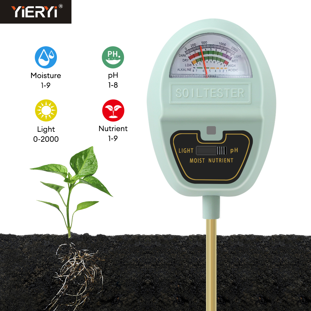 High-Precision 4-in-1 Digital Soil Meter — Fast, Easy, and Accurate Testing for Garden, Home & Farming
