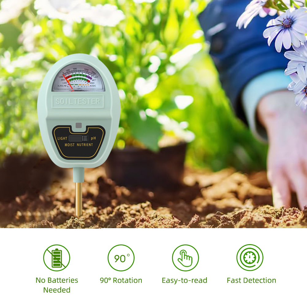 High-Precision 4-in-1 Digital Soil Meter — Fast, Easy, and Accurate Testing for Garden, Home & Farming