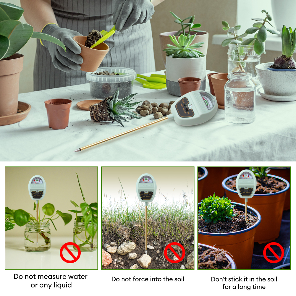 Smart 4-in-1 Digital Soil pH Meter – Garden Home Portable Tester with ATC, Backlit Display, Fast & Accurate Measurement