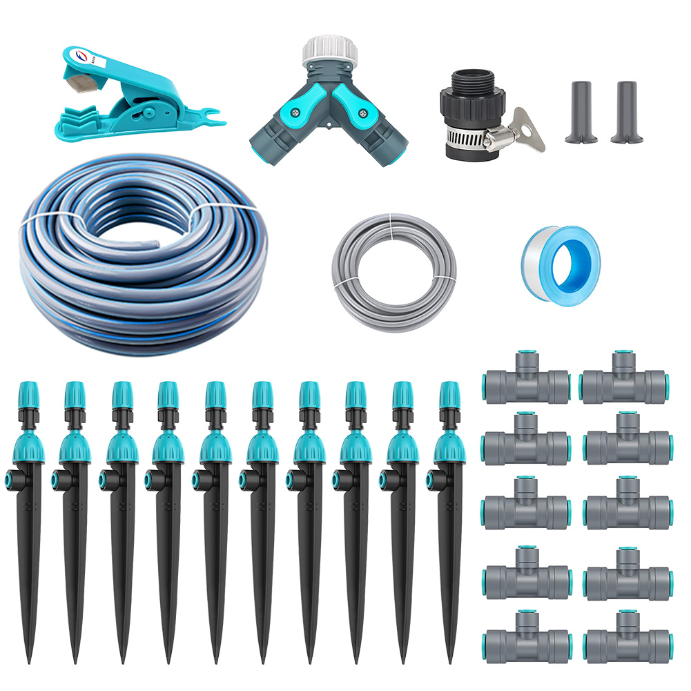 Smart Auto Watering System with Digital Timer and Adjustable Nozzles