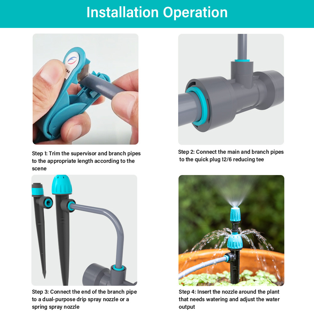 Smart Drip Irrigation Kit for Home Garden & Balcony