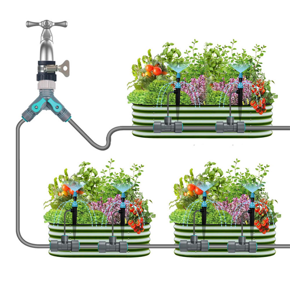 Outdoor Water-Saving Sprinkler Irrigation System for Lawns & Gardens