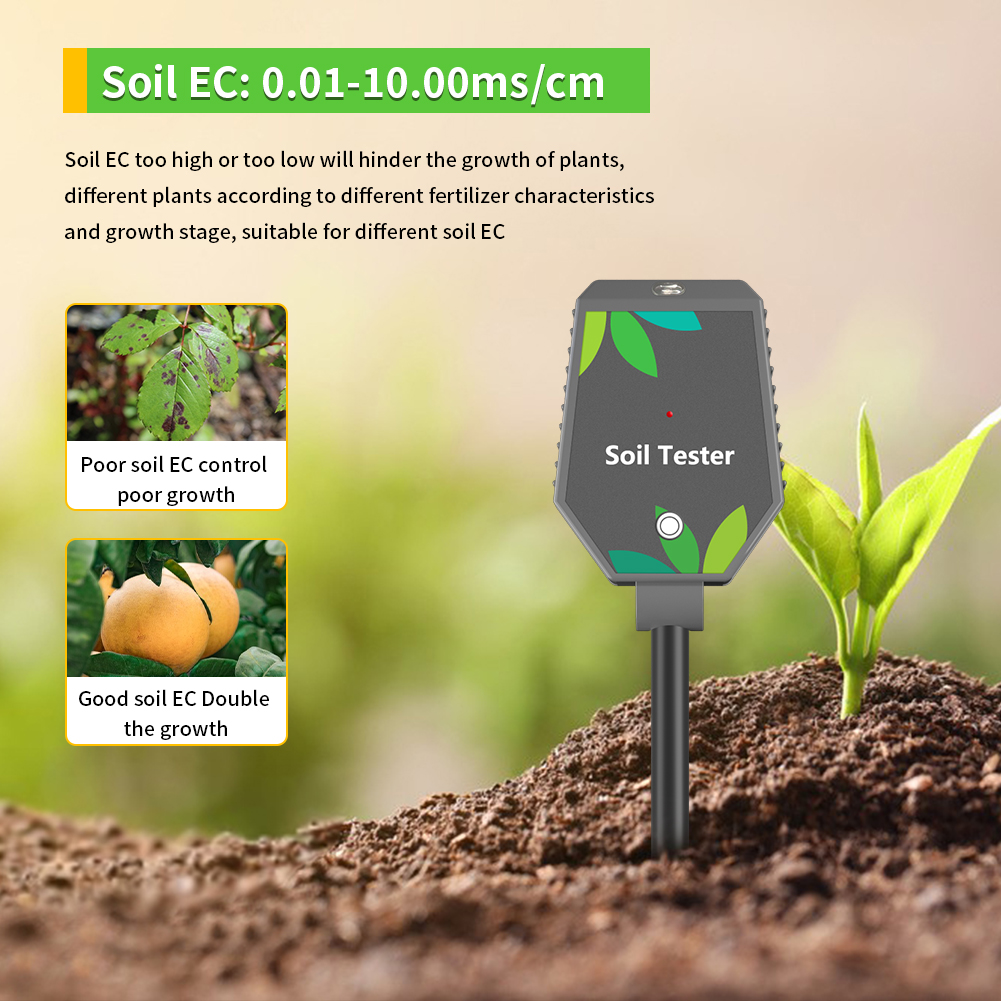Advanced Bluetooth Soil Nutrient Analyzer with Fertility Monitoring