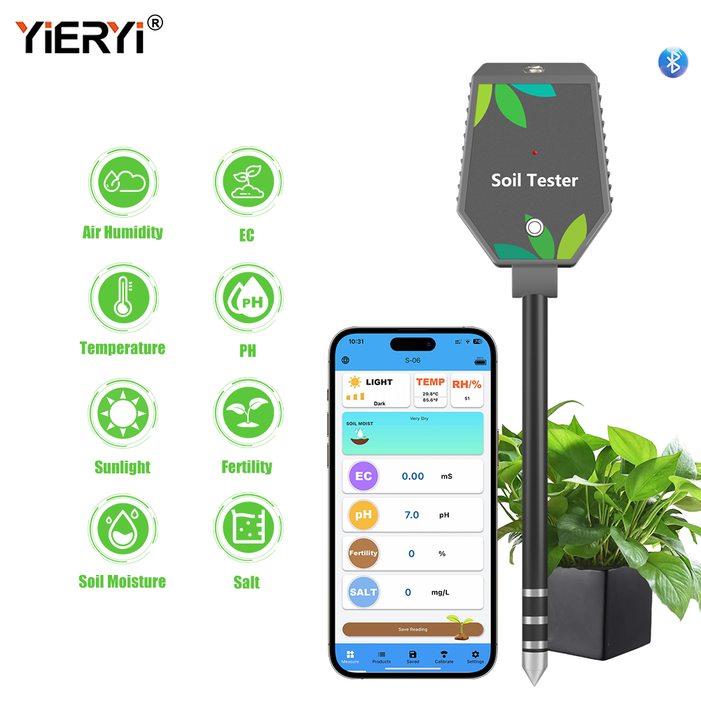 YY-1088W Multifunction Soil pH and EC Tester Bluetooth Smart Soil Analyzer