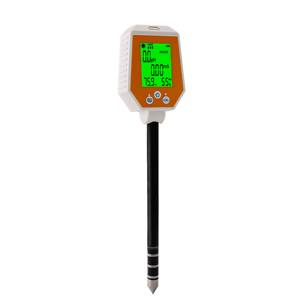 Efficient Digital Soil Meter – Fast 6-in-1 Tester with ATC for Home, Garden & Farm