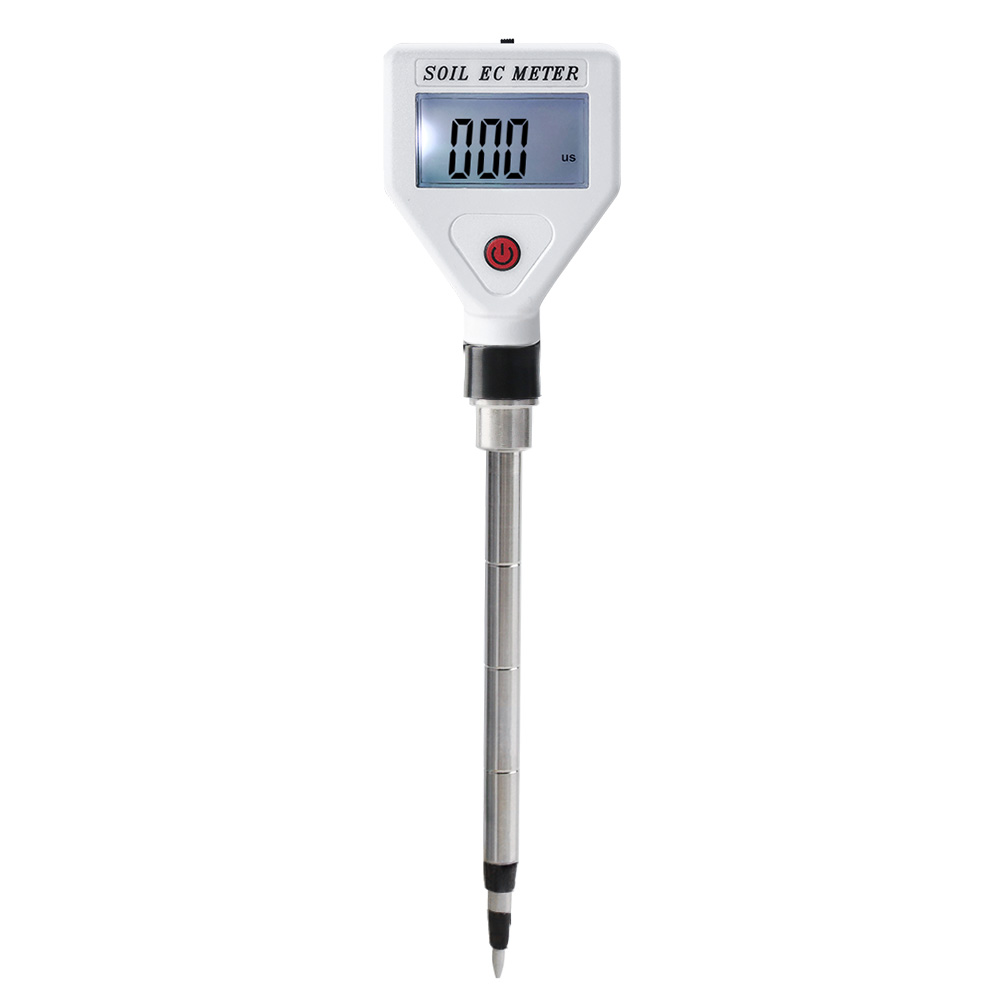 High Accuracy Digital Soil EC Meter with ATC, Backlit, Portable for Garden Home – 0.1 Resolution, Fast, High Sensitivity