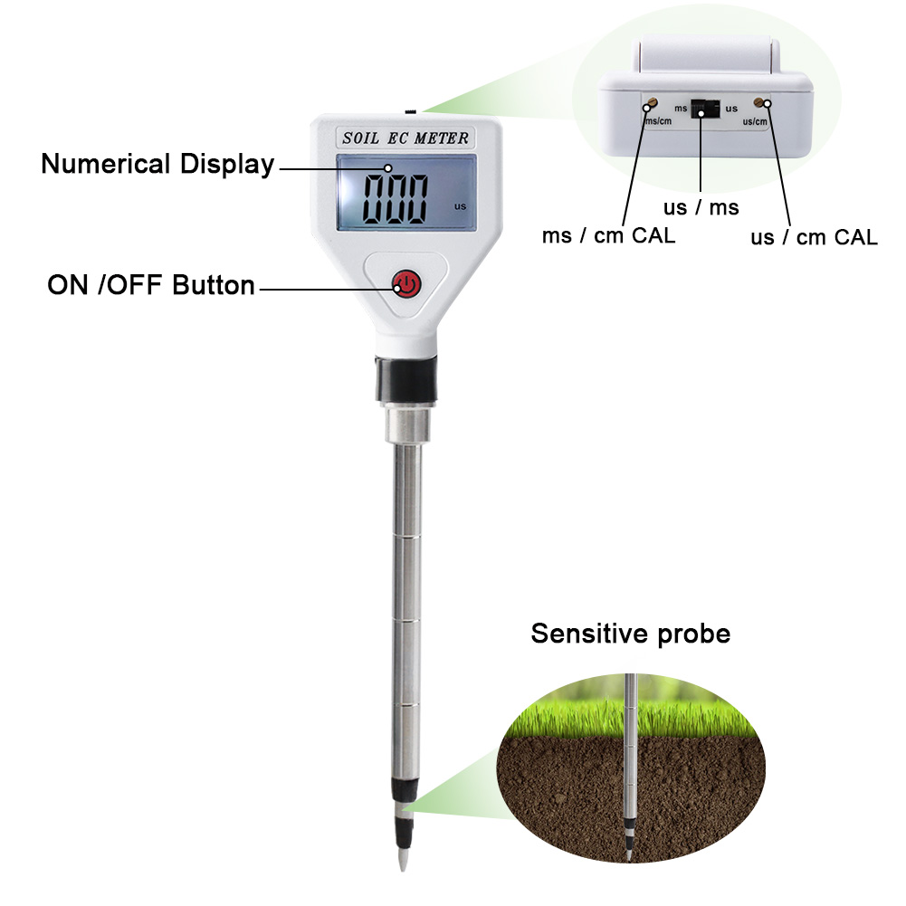 Testeur de conductivité numérique ultime pour le jardinage de précision