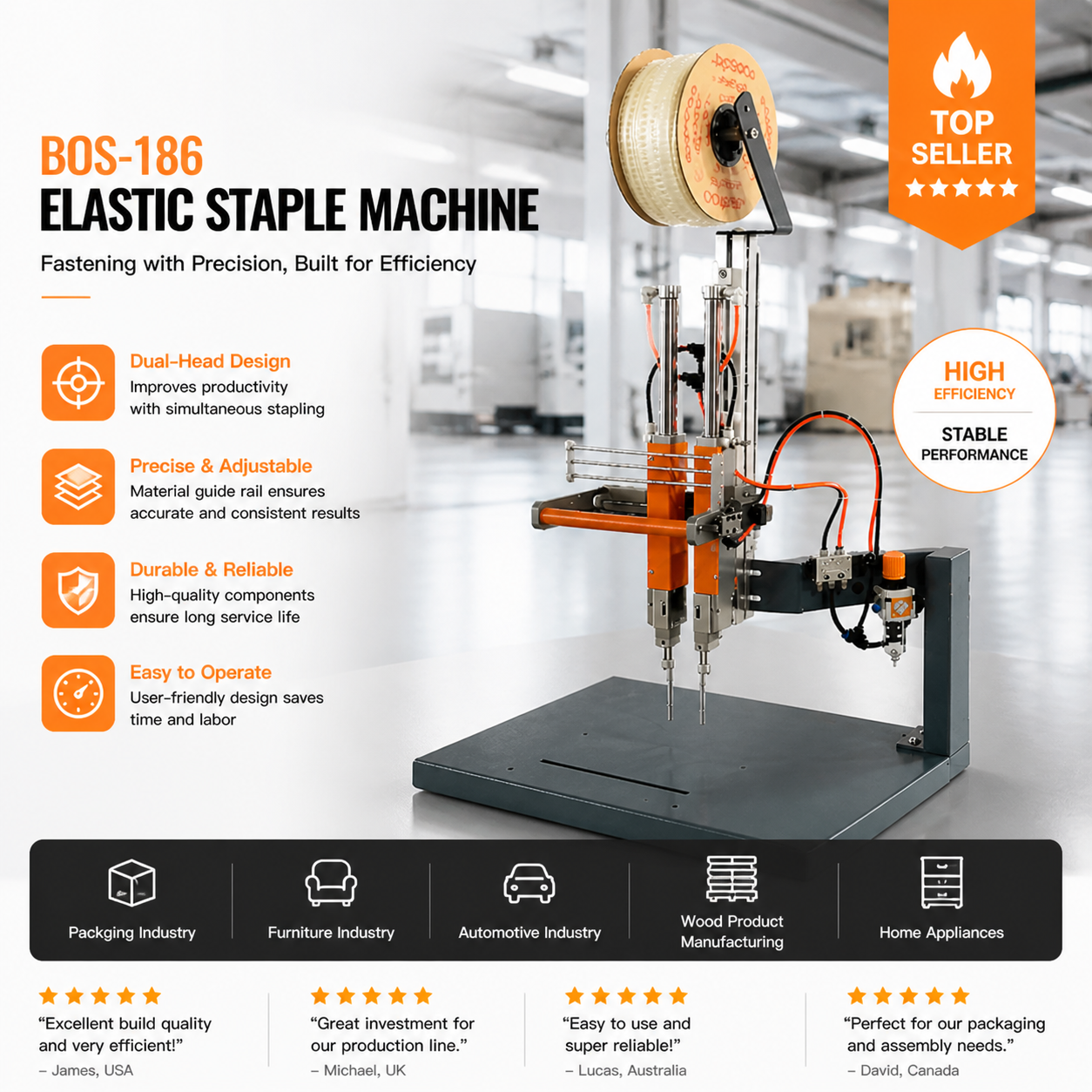 Elastic Staple Machine for Soft Toys and More