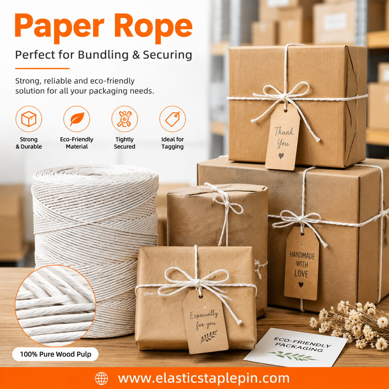 DIY Colored Paper Rope for Crafts, Weaving, Gift Wrapping, Bags and Handmade Decorations