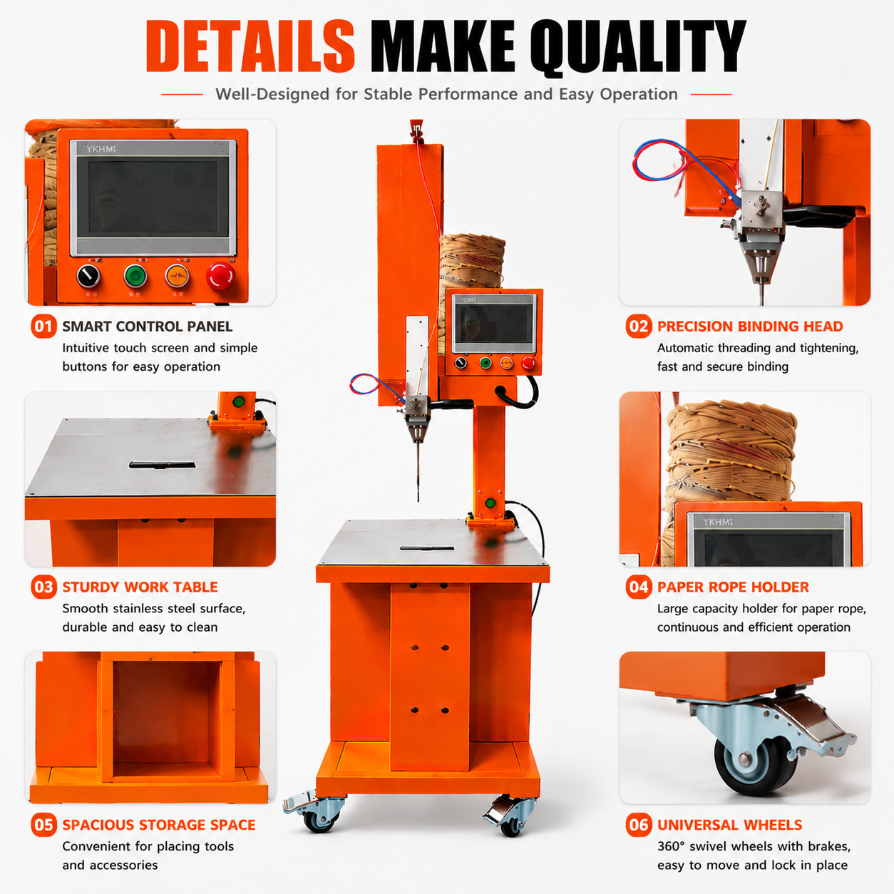 Eco-Friendly Rope Binding Machine – Automatic Paper Rope & Cord Binder