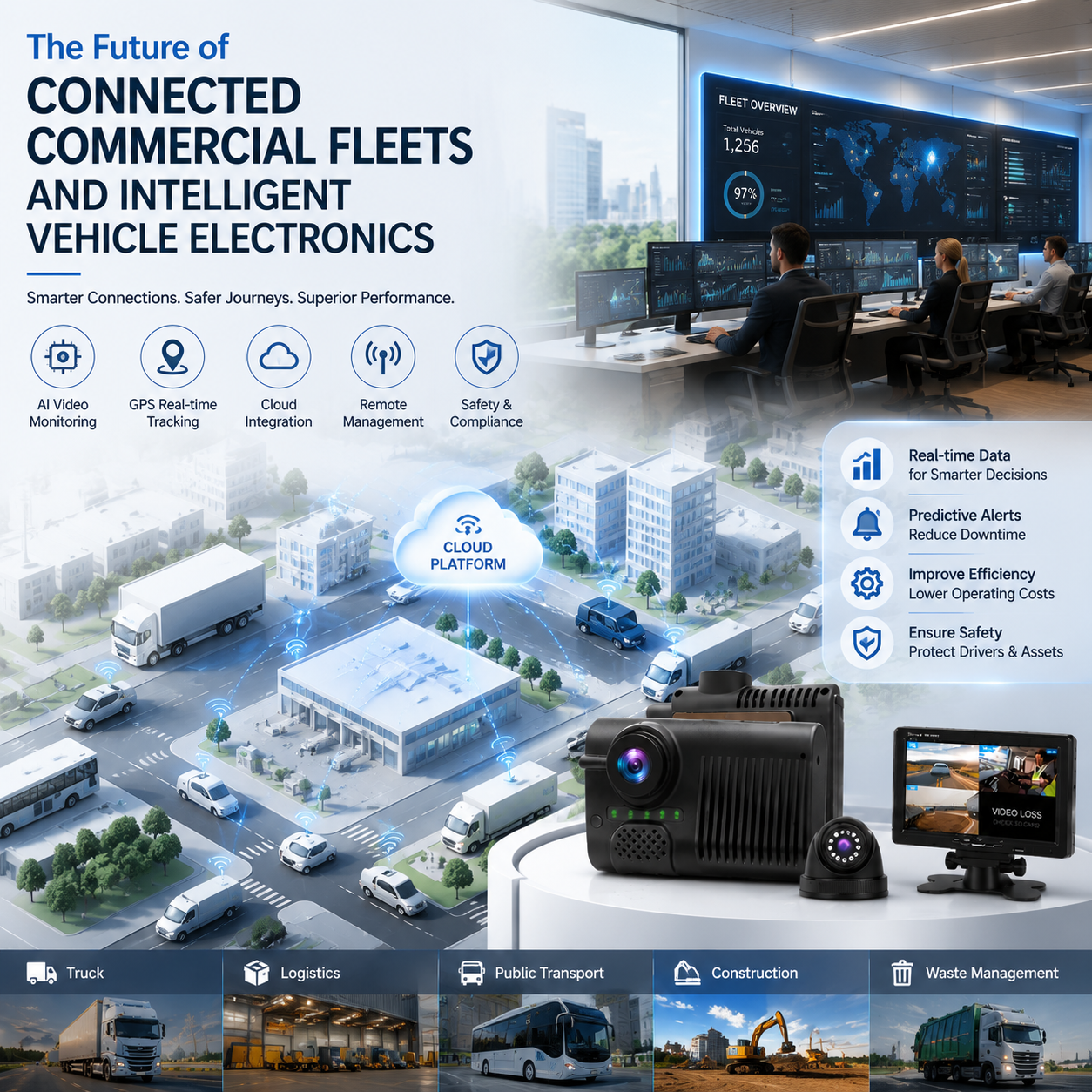 The Future of Connected Commercial Fleets and Intelligent Vehicle Electronics