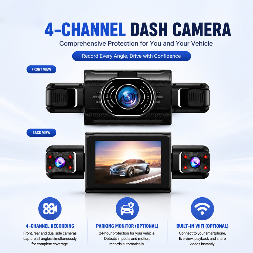 4 Channel Dash Cam Black Friday Prep: Boost 2% Conversion to 8%