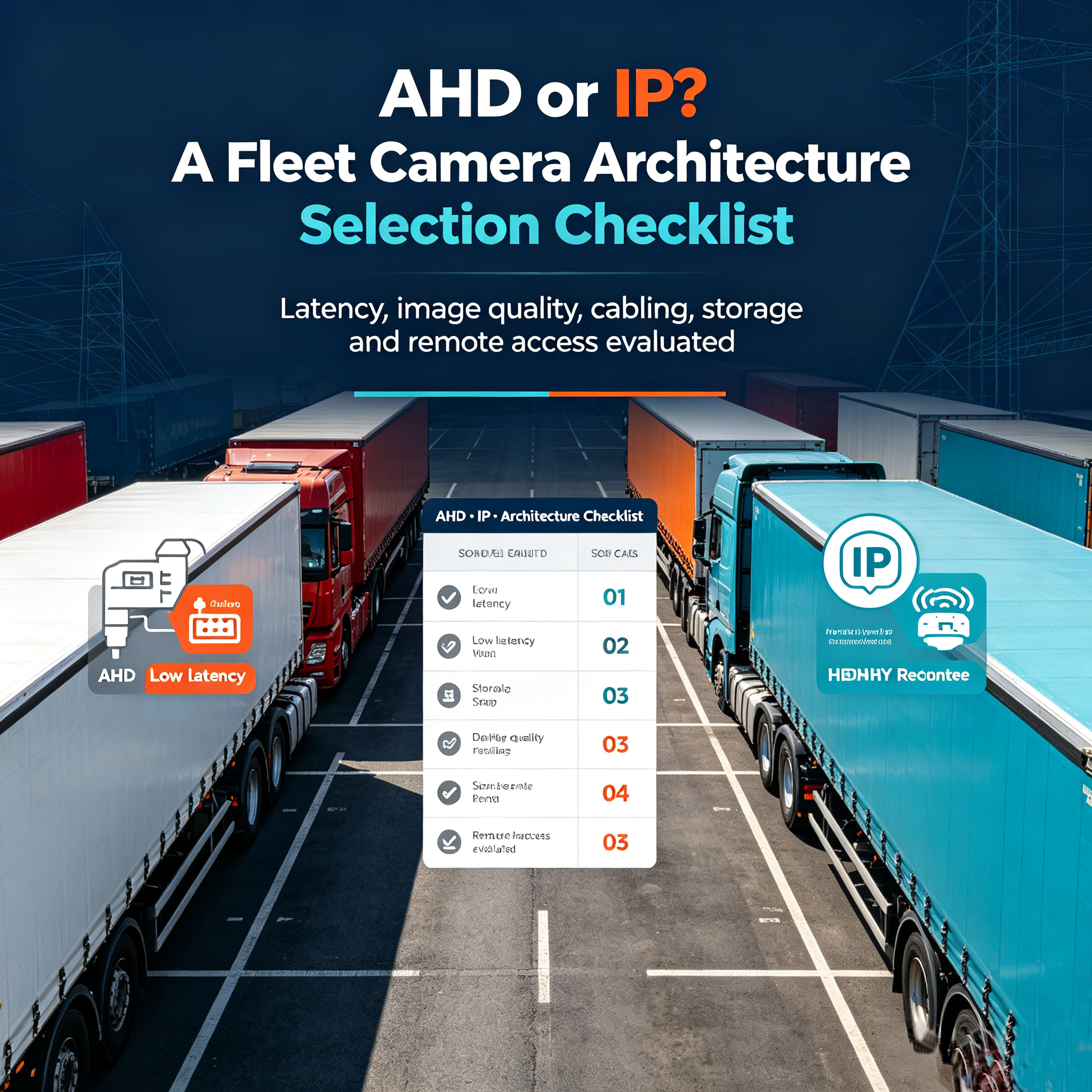 AHD or IP? A Fleet Camera Architecture Selection Checklist