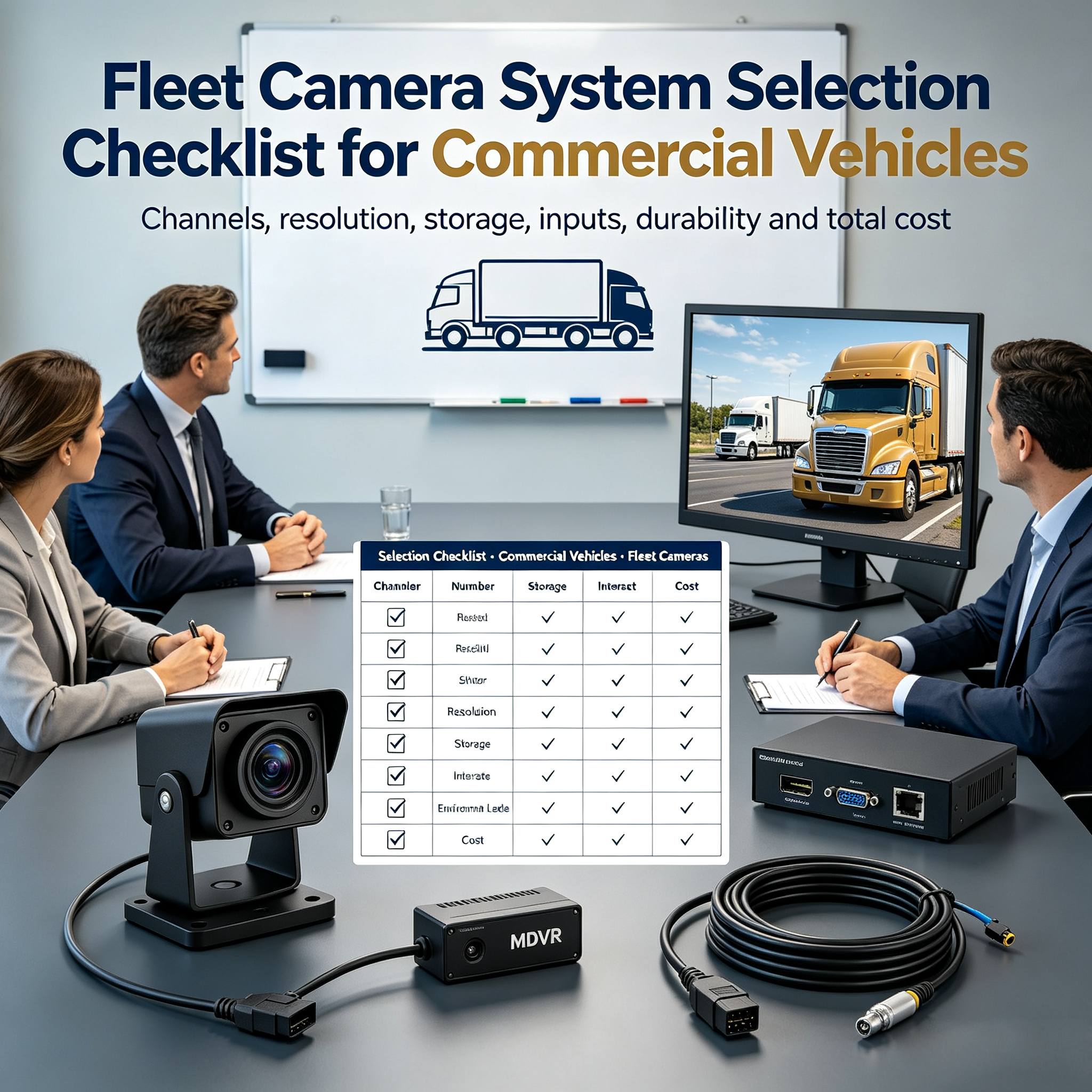 Fleet Camera System Selection Checklist for Commercial Vehicles