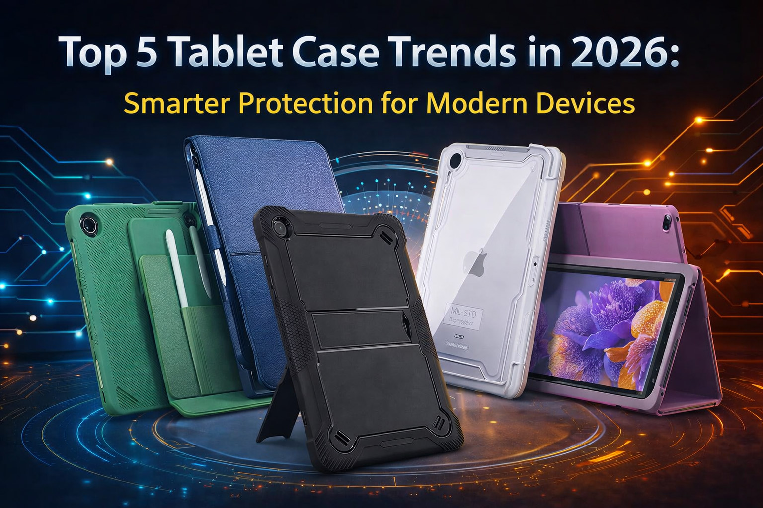 Top 5 Tablet Case Trends in 2026: Smarter Protection for Modern Devices