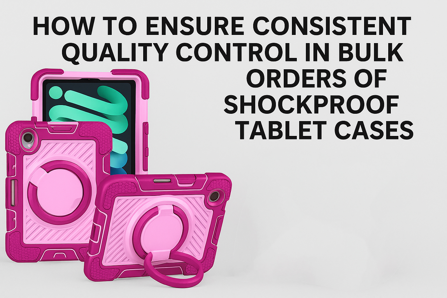 How to Ensure Consistent Quality Control in Bulk Orders of Shockproof Tablet Cases