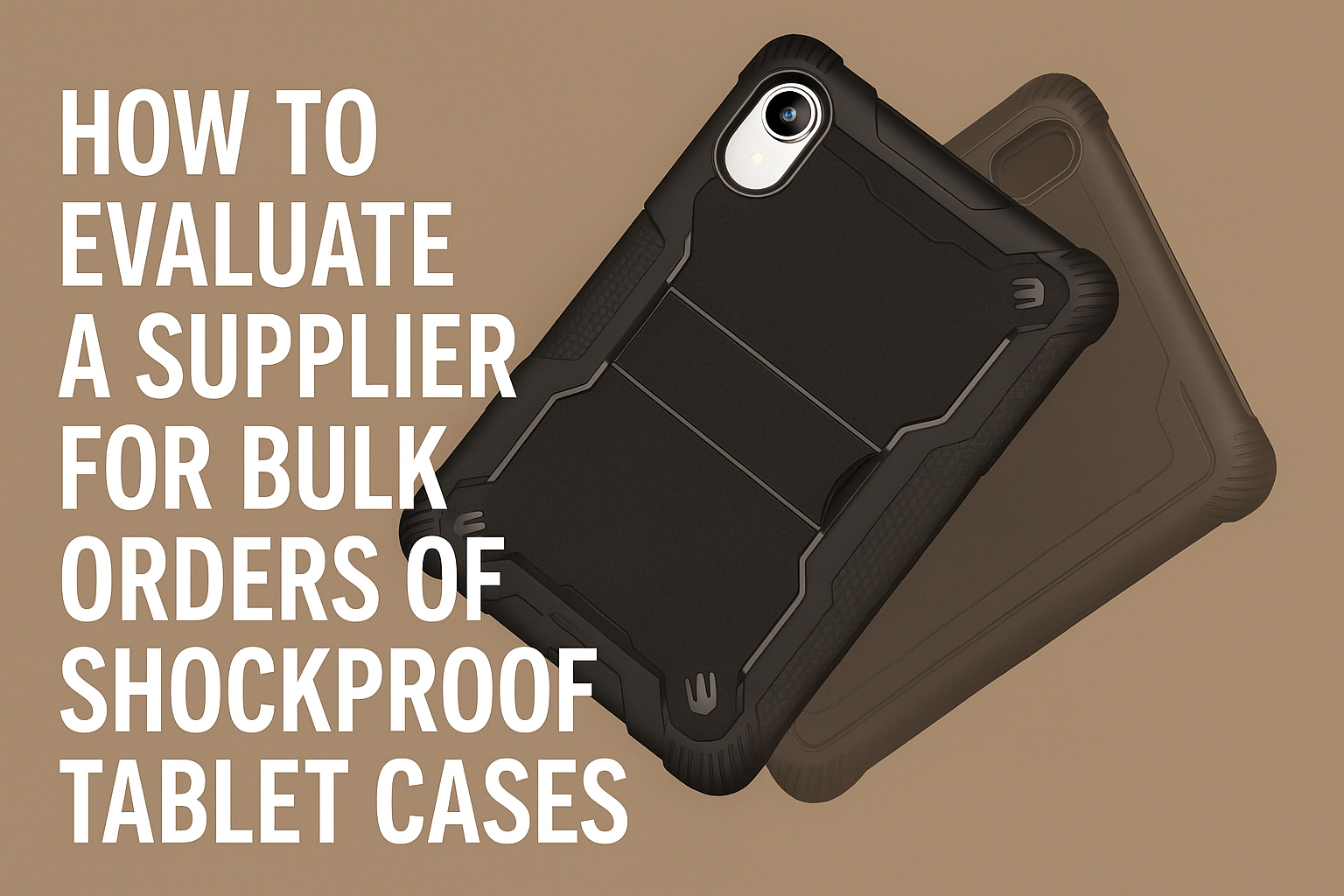 How to Evaluate a Supplier for Bulk Orders of Shockproof Tablet Cases
