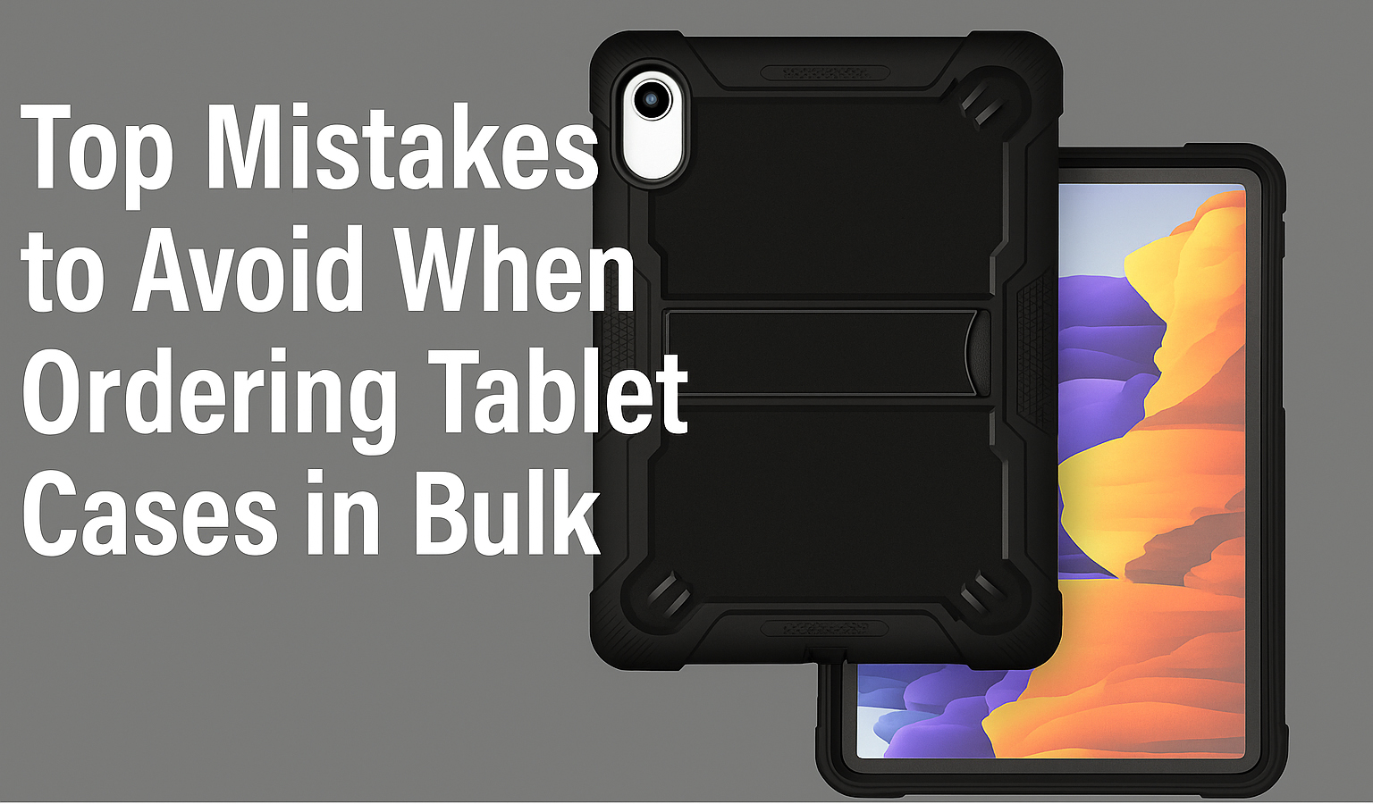 Top Mistakes to Avoid When Ordering Bulk Shockproof Tablet Cases
