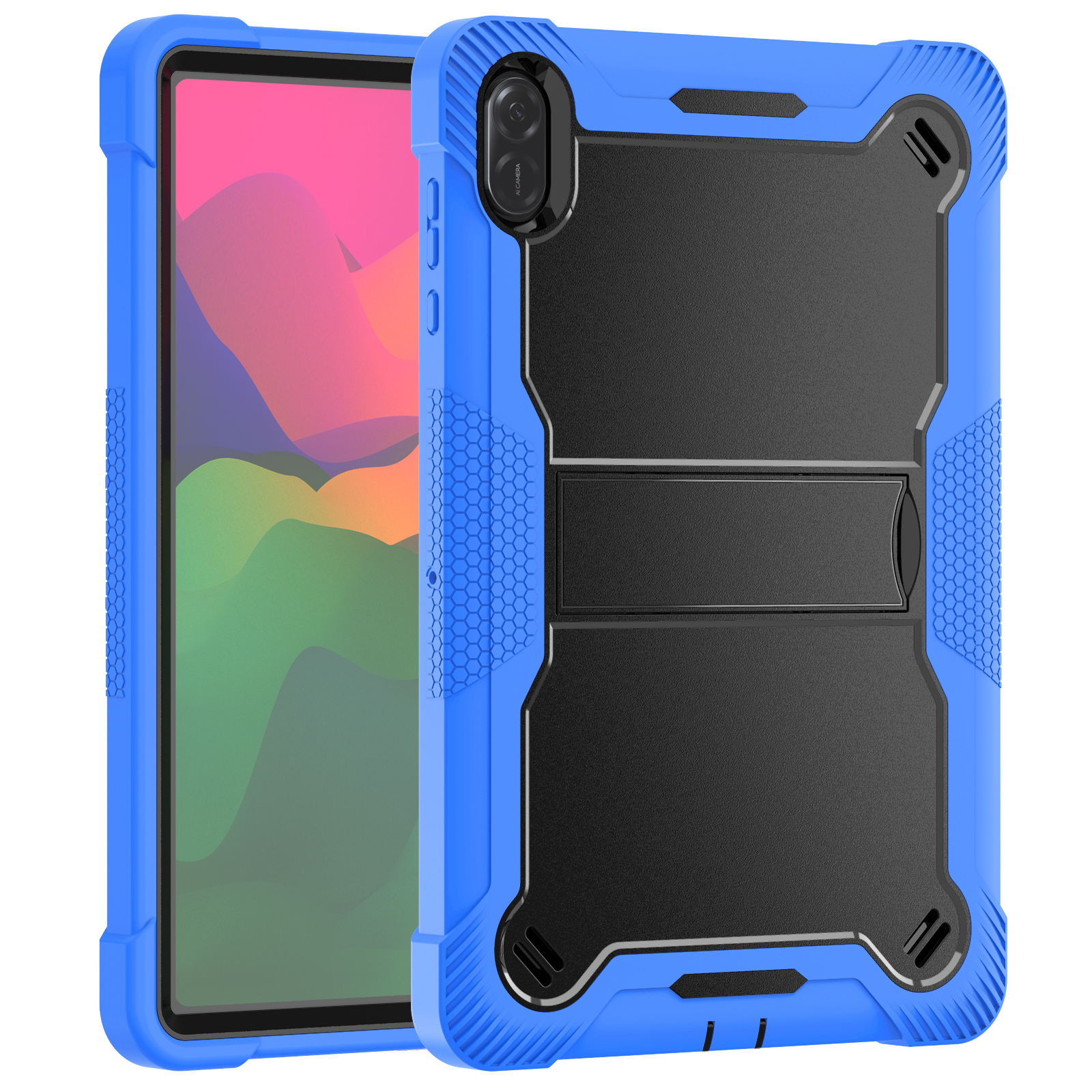 TOZIZO Dark Blue Honor X8a 11 Inch Protective Case – Multi-Angle Stand Armor Cover for Schools & Institutional Bulk Orders