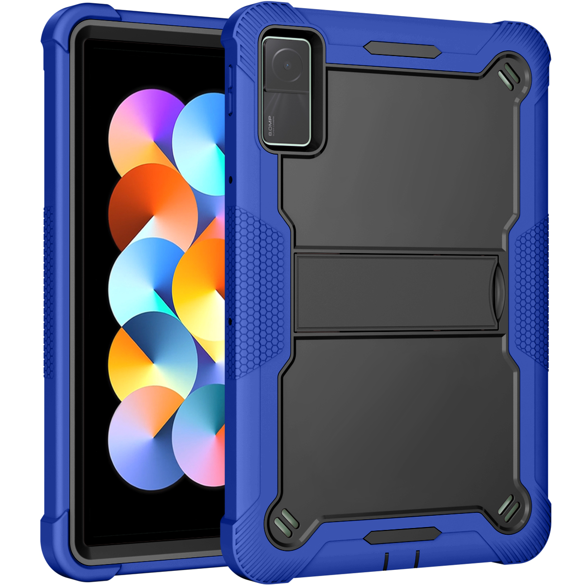 TOZIZO Dark Blue Education Protective Case for Xiaomi Redmi Pad 10.61-inch | Foldable Multi-Angle Landscape Stand Bulk