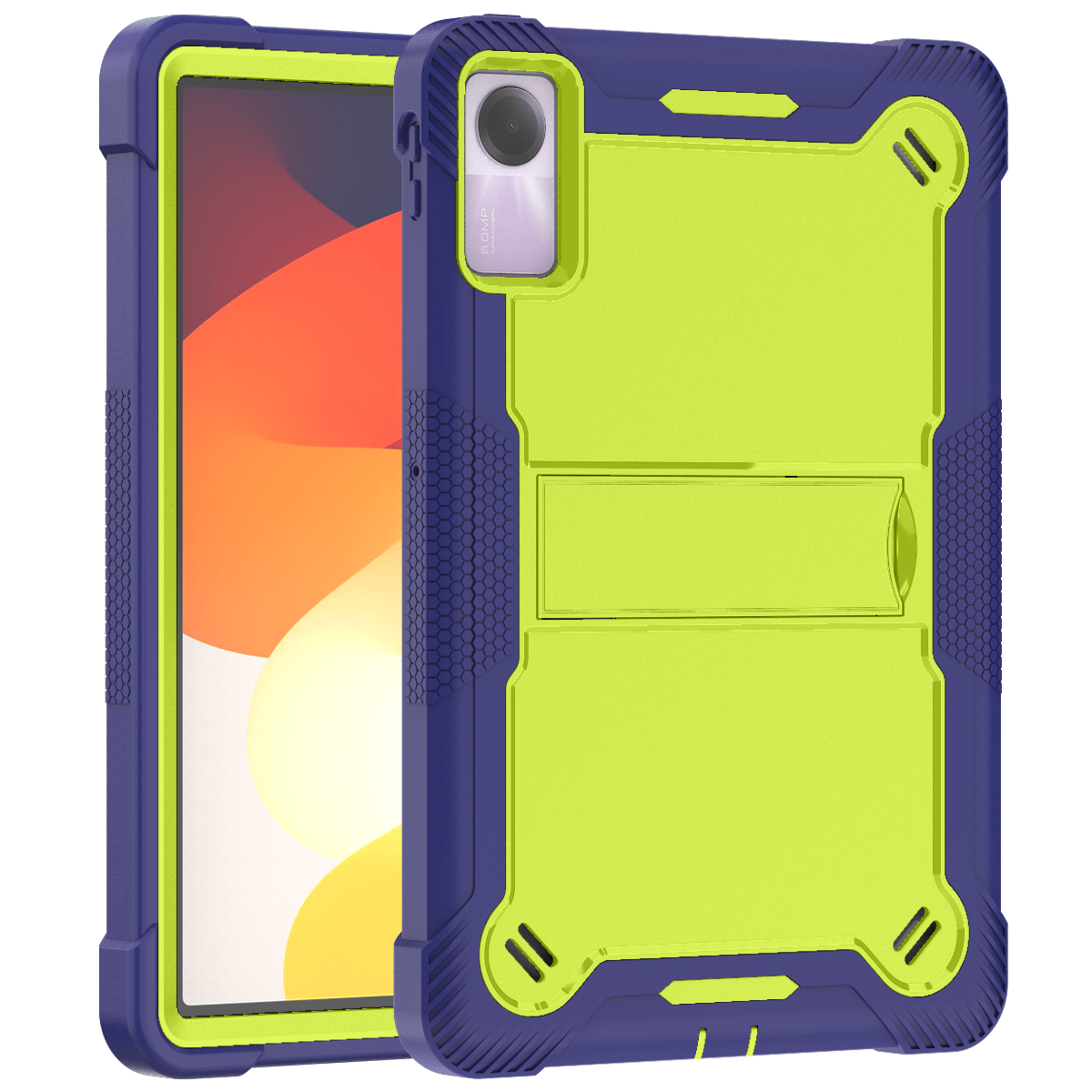 TOZIZO Navy Blue Business Tablet Case for Xiaomi Redmi Pad SE | Foldable Multi-Angle Landscape Stand 3-Layer Protection