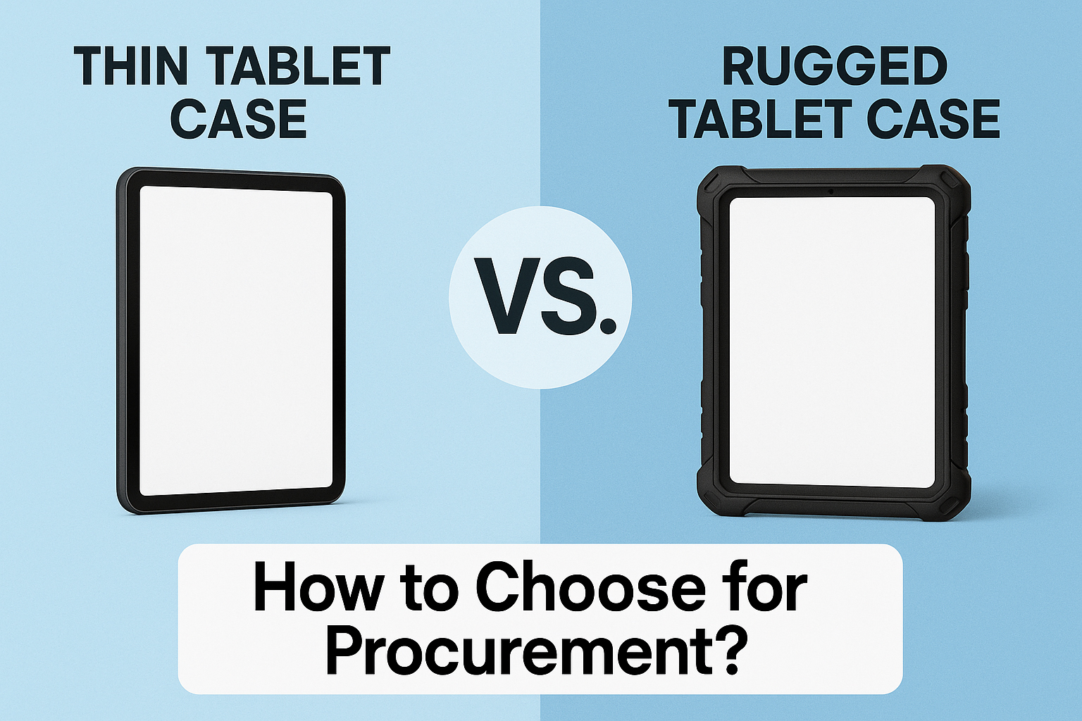 Thin Tablet Case vs. Rugged Tablet Case: How to Choose for Procurement?