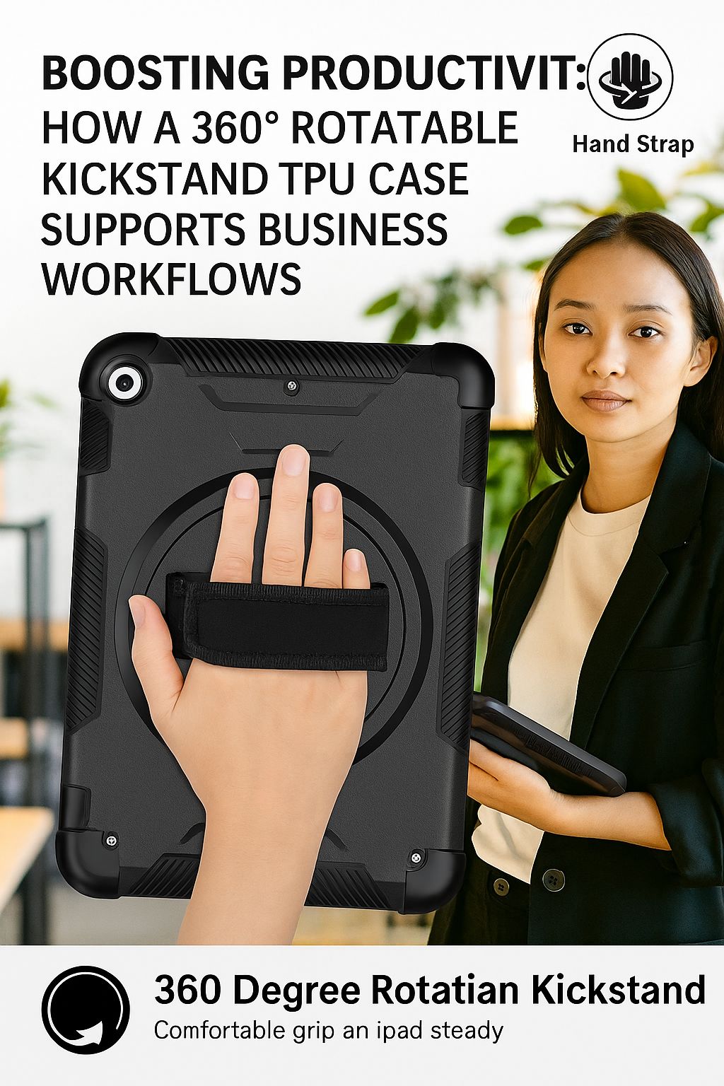 Boosting Productivity: How a 360° Rotatable Kickstand TPU Case Supports Business Workflows