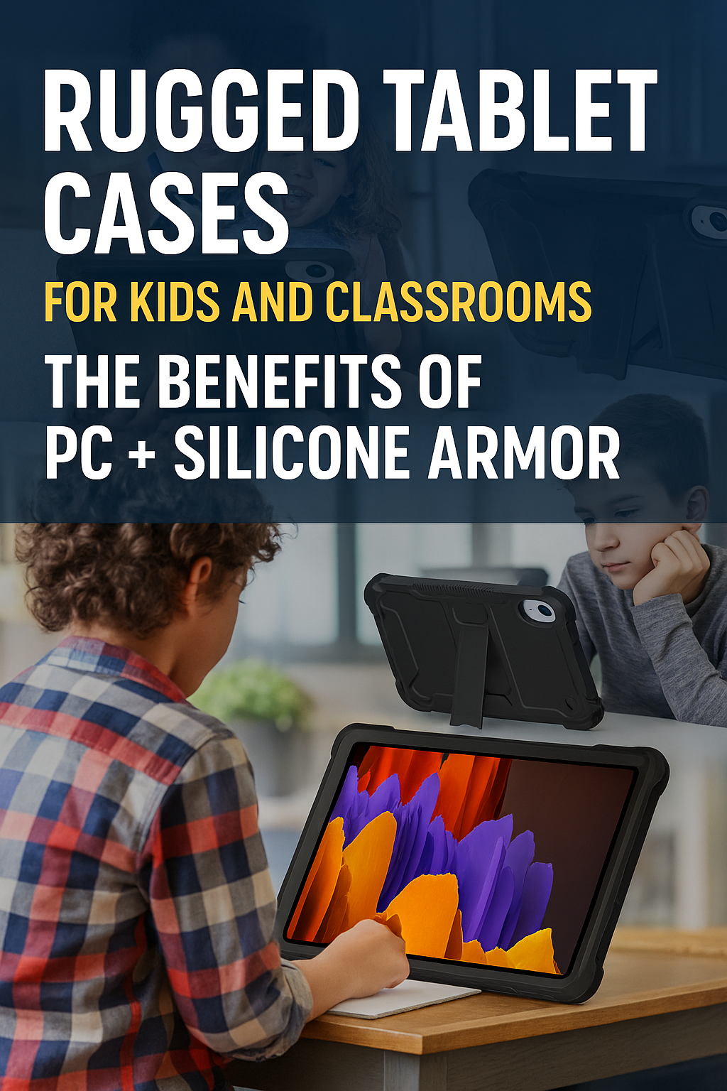 Rugged Tablet Cases for Kids and Classrooms: The Benefits of PC + Silicone Armor