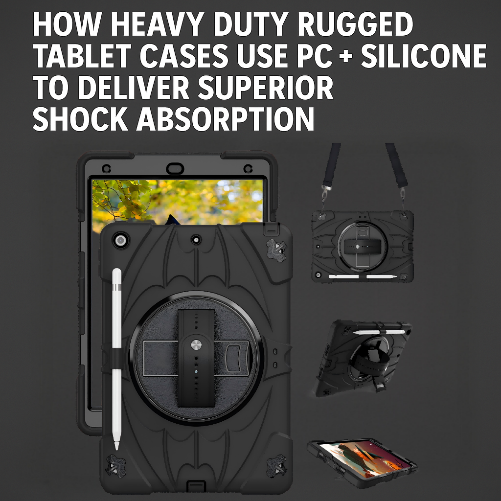 How Heavy Duty Rugged Tablet Cases Use PC + Silicone to Deliver Superior Shock Absorption