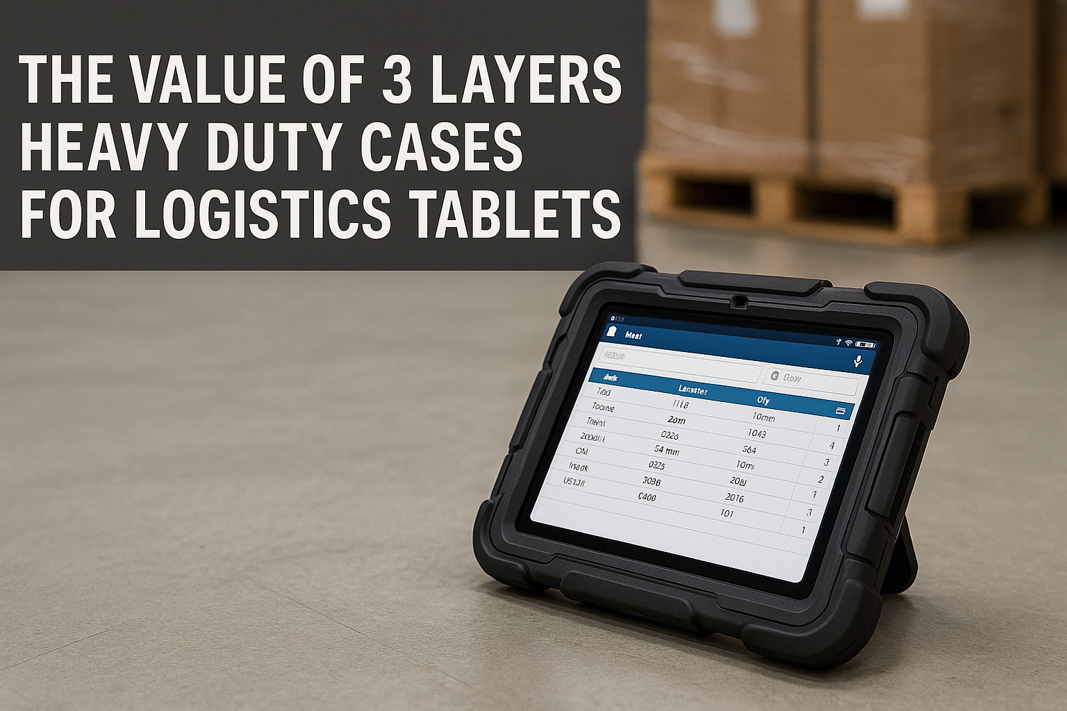 The Value of 3 Layers Heavy Duty Cases for Logistics Tablets