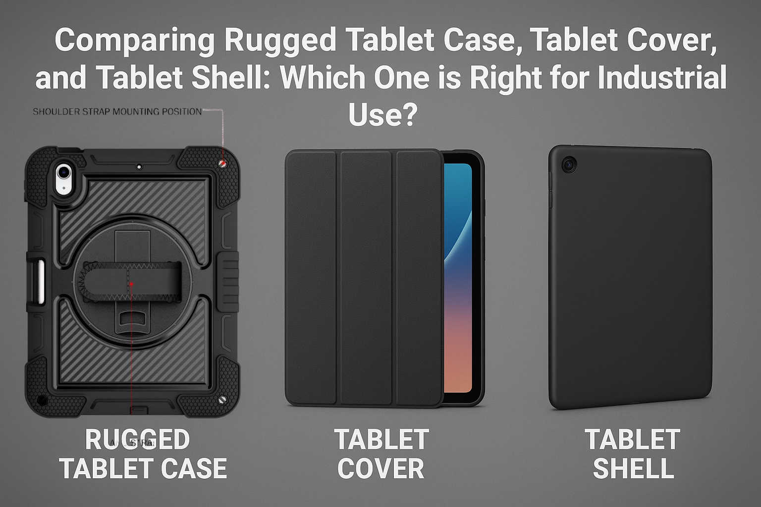 Comparing Rugged Tablet Case, Tablet Cover, and Tablet Shell: Which One is Right for Industrial Use?