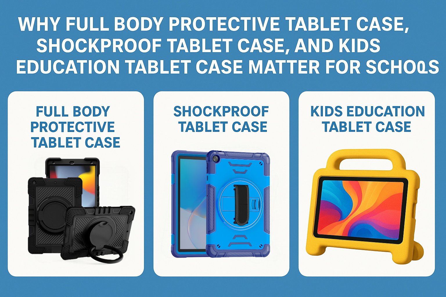 Why Full Body Protective Tablet Case, Shockproof Tablet Case, and Kids Education Tablet Case Matter for Schools