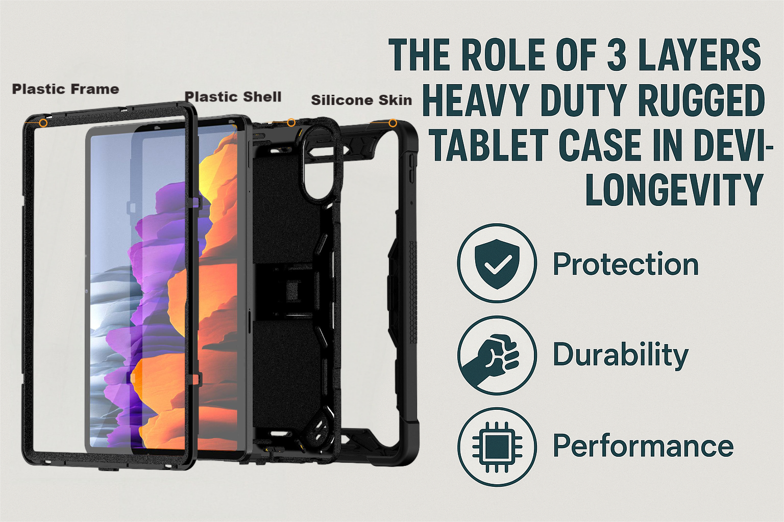 The Role of 3 Layers Heavy Duty Rugged Tablet Case in Device Longevity