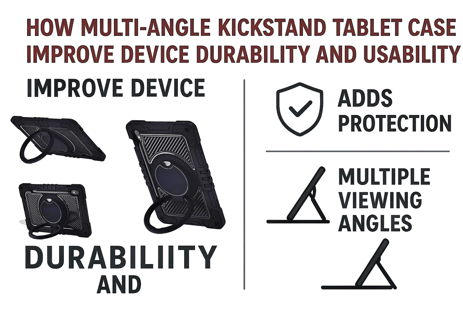 How Multi Angle Kickstand Tablet Cases Improve Device Durability and Usability