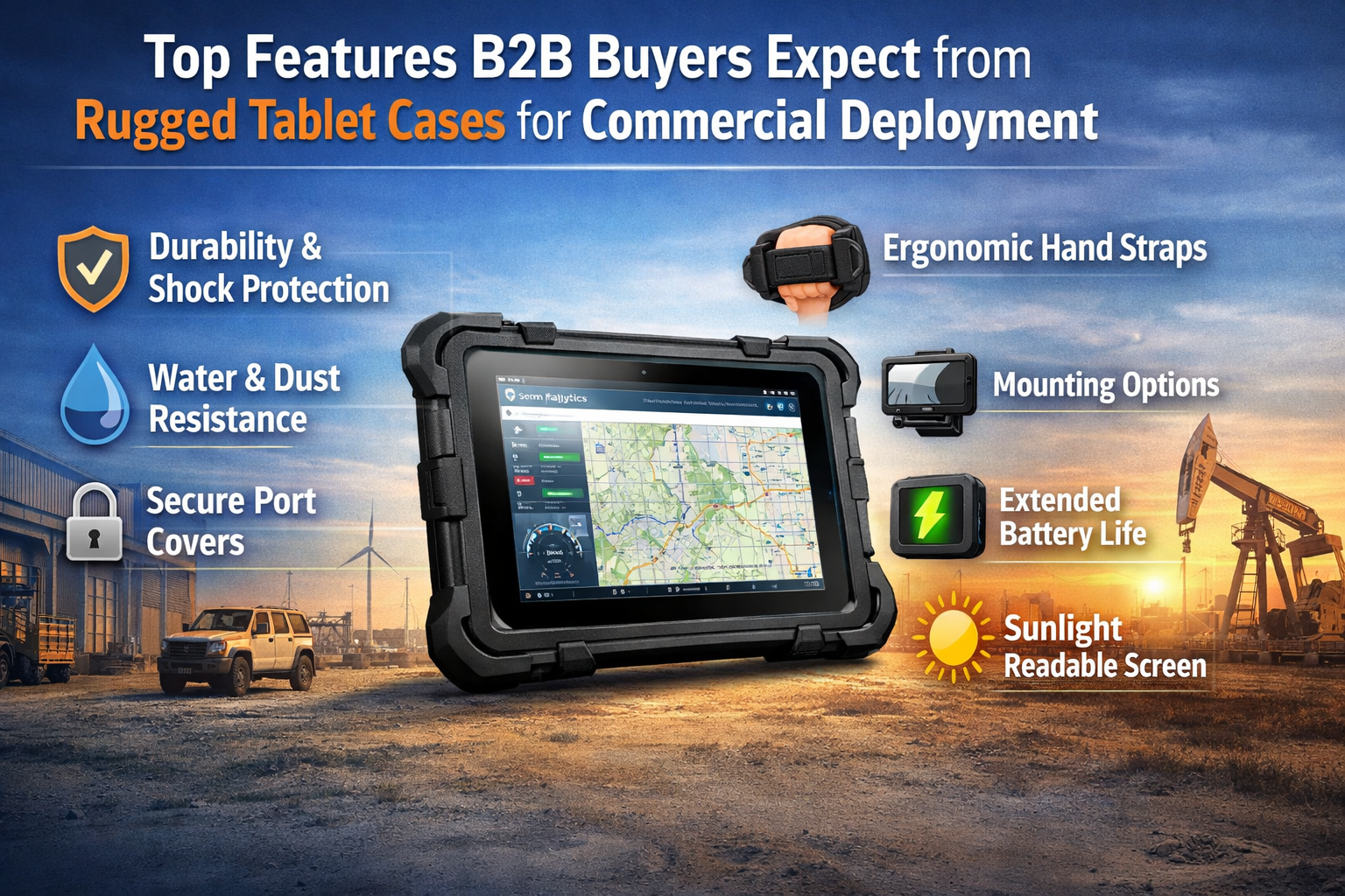 Top Features B2B Buyers Expect from Rugged Tablet Cases for Commercial Deployment