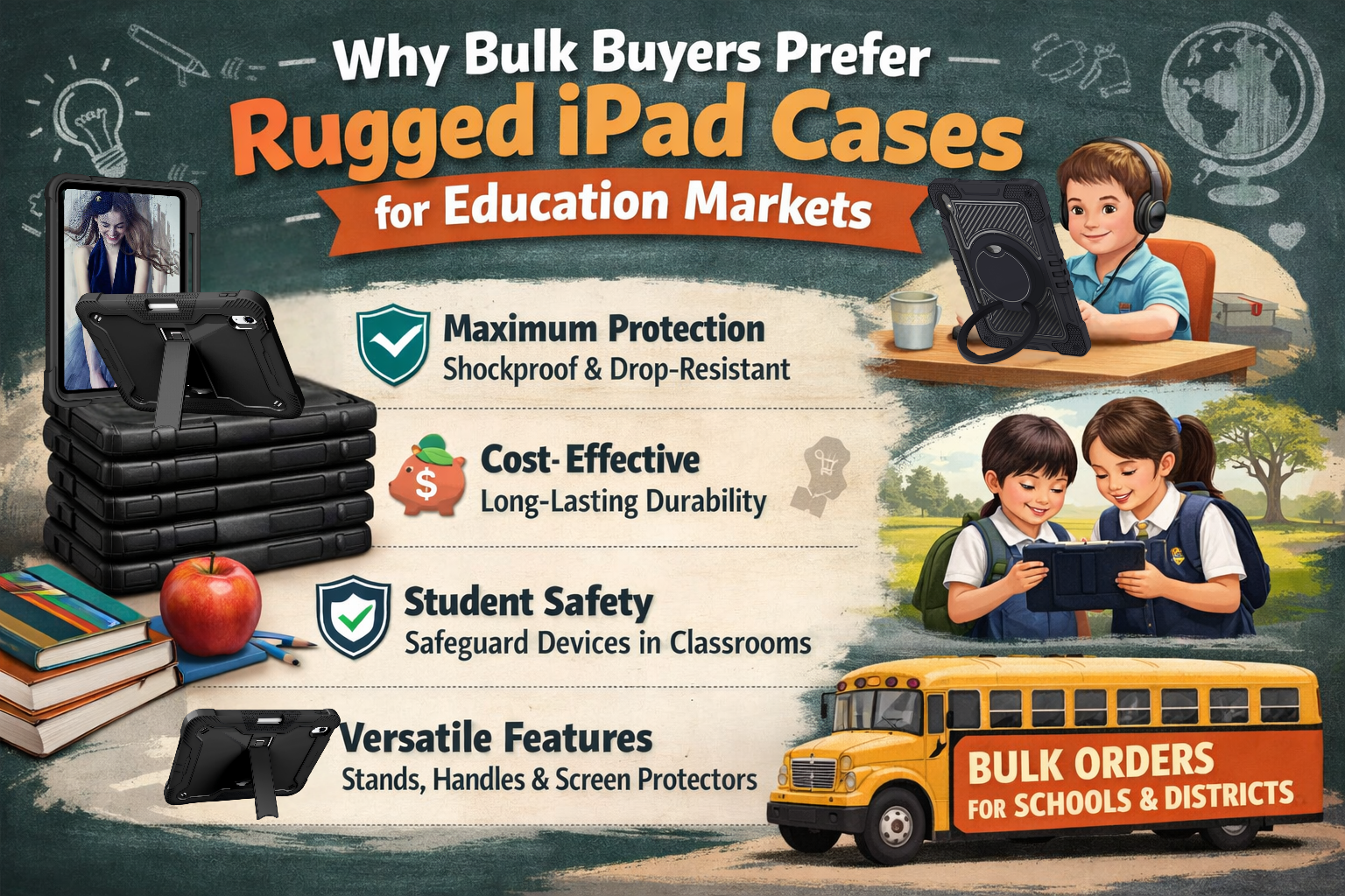 Why Bulk Buyers Prefer Rugged iPad Cases for Education Markets