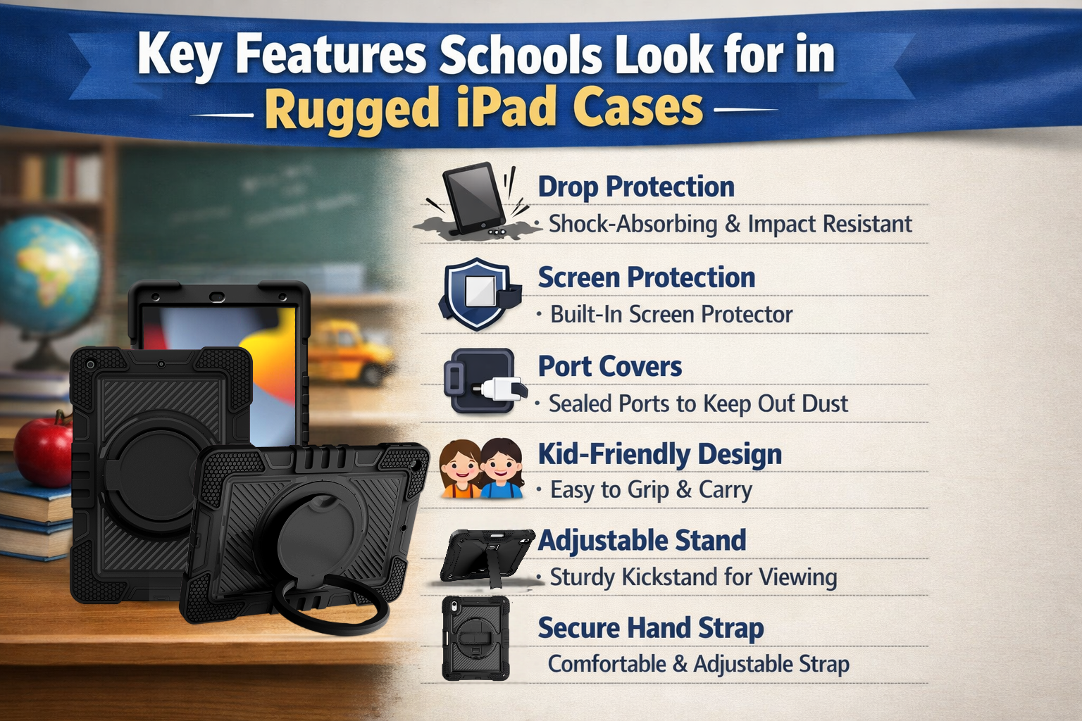 Key Features Schools Look for in Rugged iPad Cases