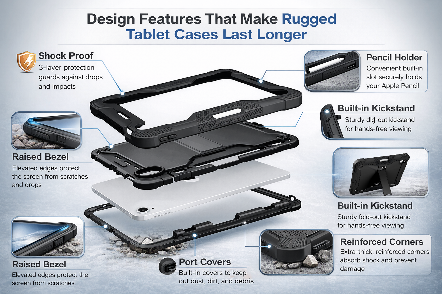 Design Features That Make Rugged Tablet Cases Last Longer