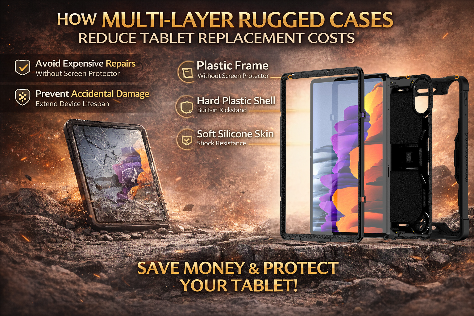 How Multi‑Layer Rugged Cases Reduce Tablet Replacement Costs