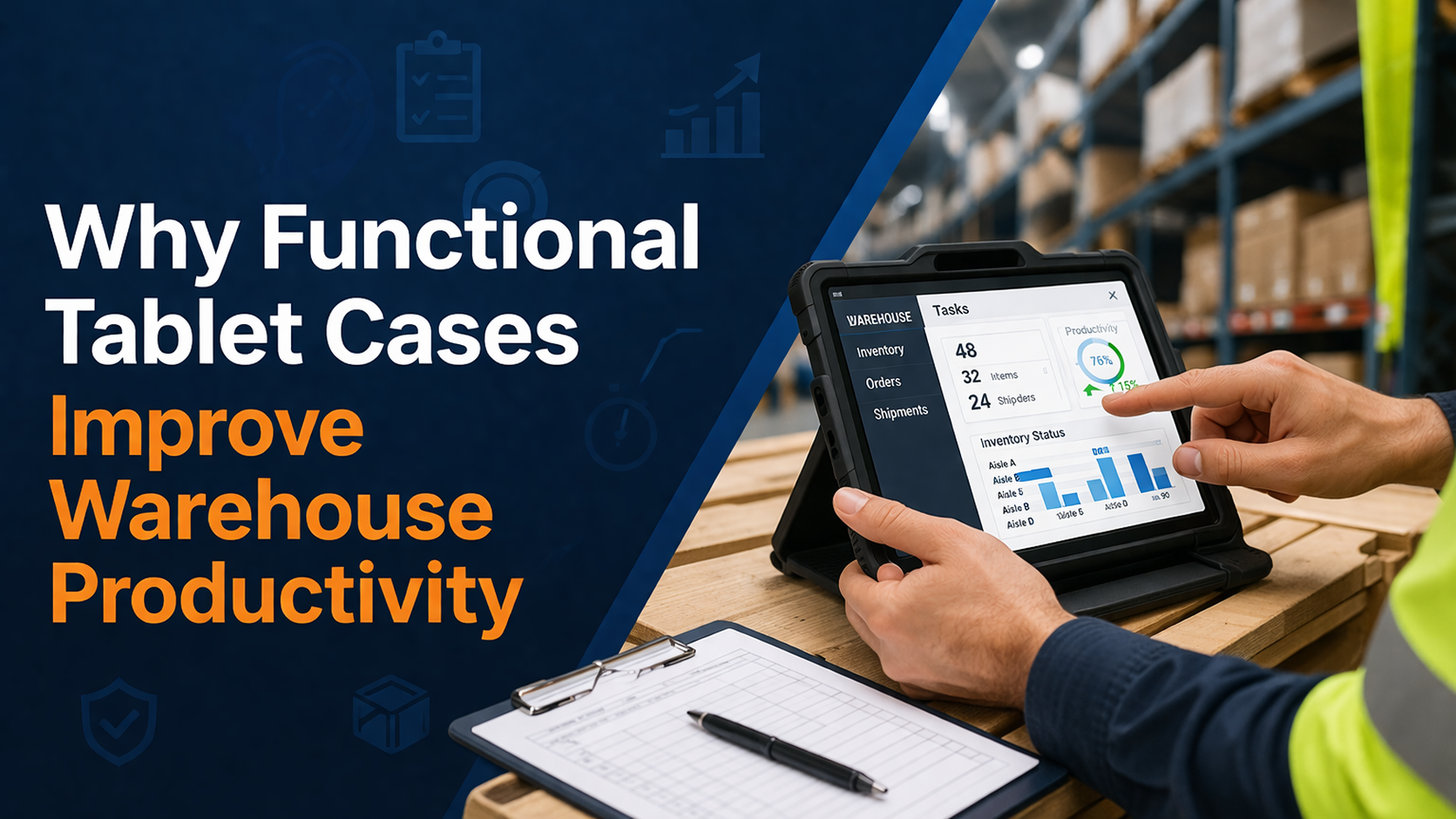 Why Functional Tablet Cases Improve Warehouse Productivity