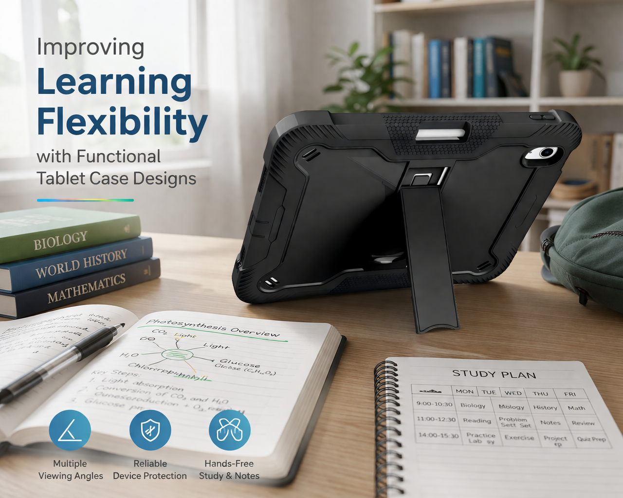 Improving Learning Flexibility with Functional Tablet Case Designs