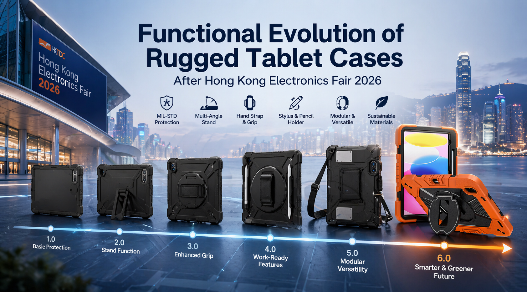 Functional Evolution of Rugged Tablet Cases After Hong Kong Electronics Fair 2026