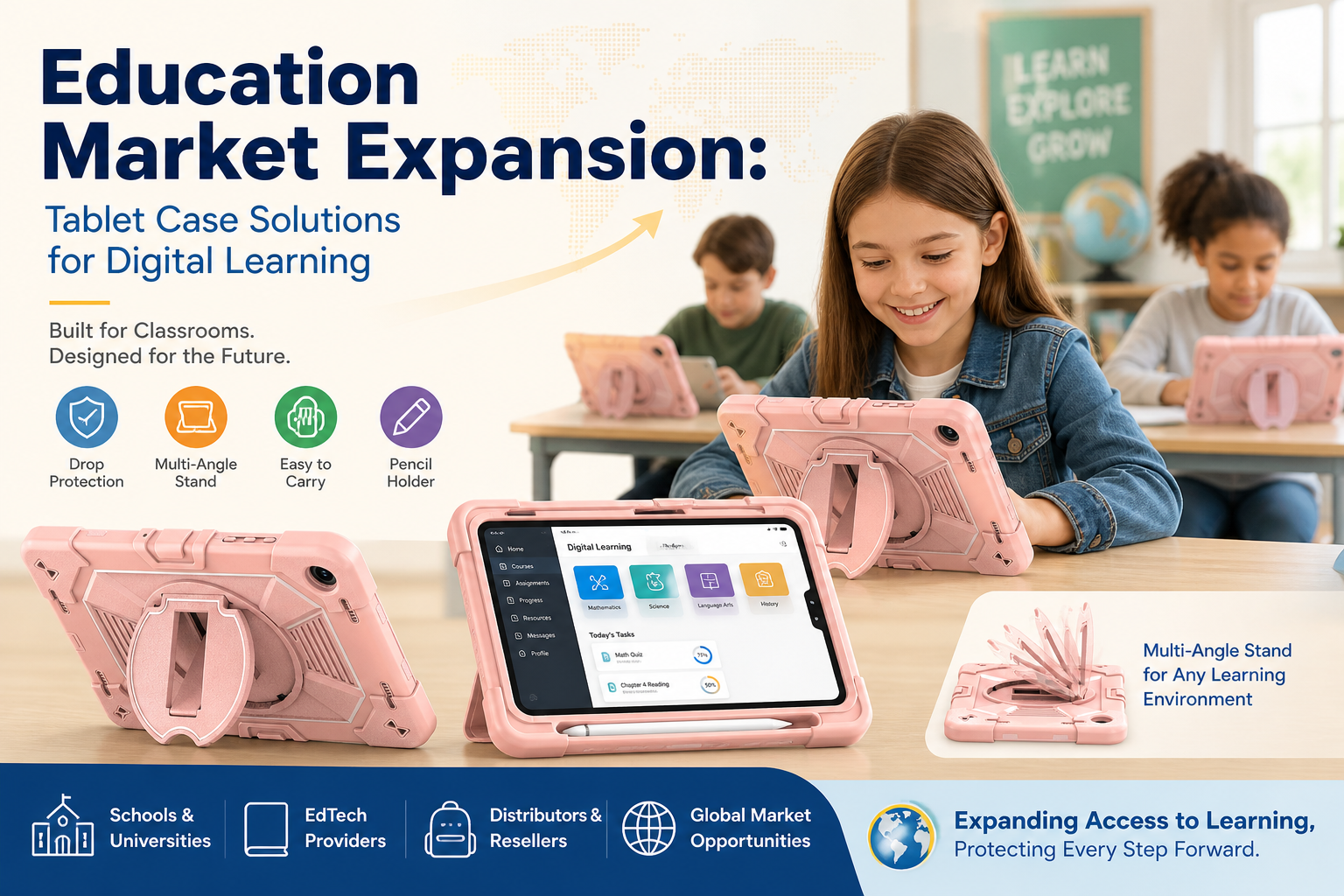 Education Market Expansion: Tablet Case Solutions for Digital Learning