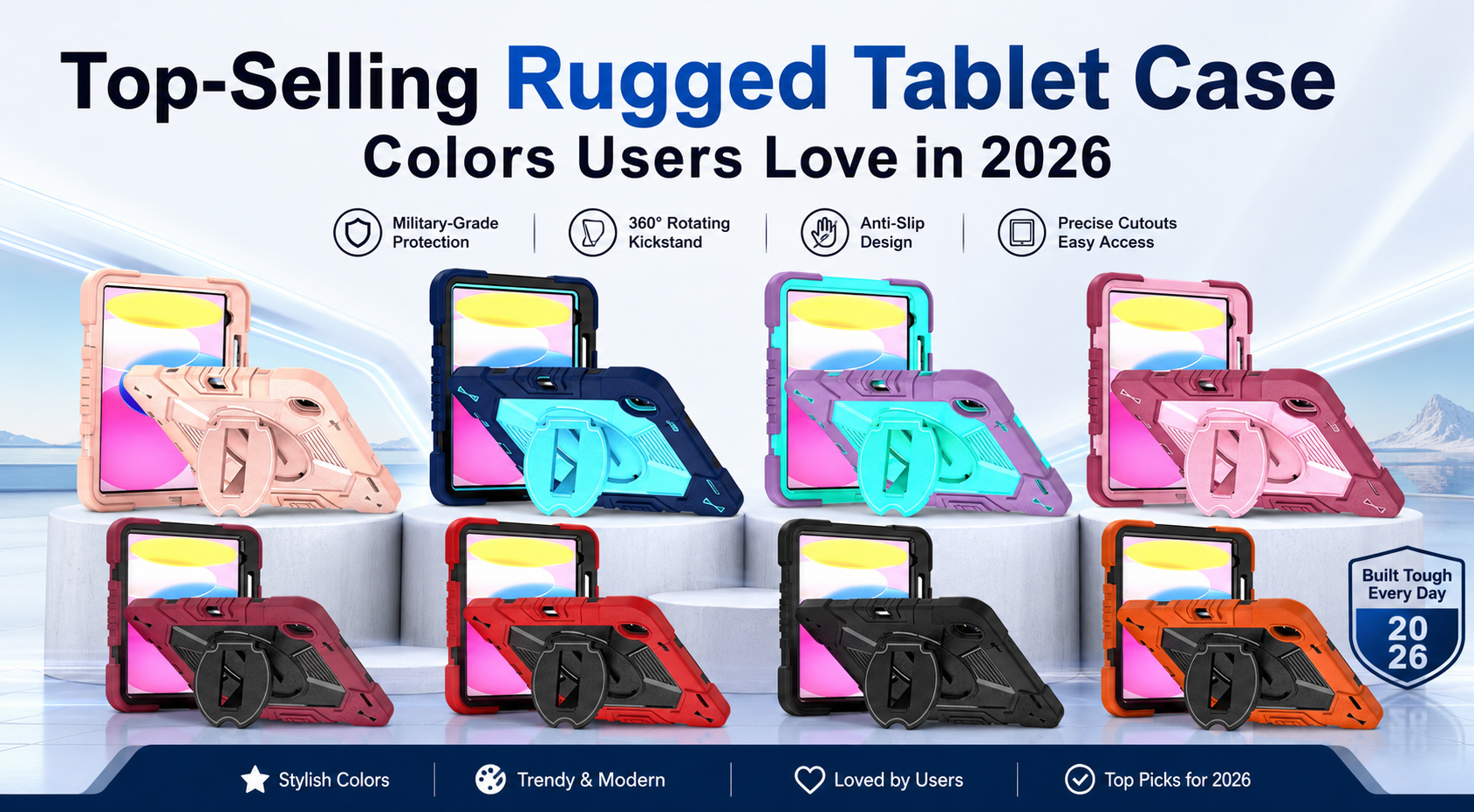 Top-Selling Rugged Tablet Case Colors Users Love in 2026
