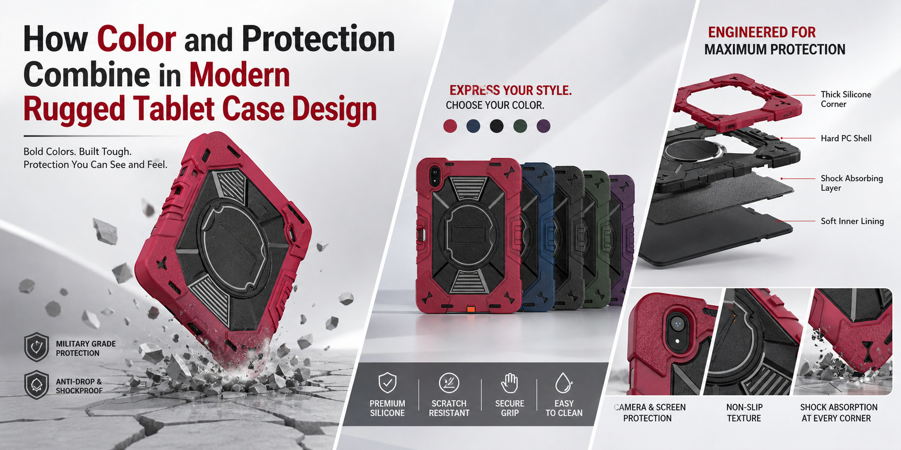 How Color and Protection Combine in Modern Rugged Tablet Case Design