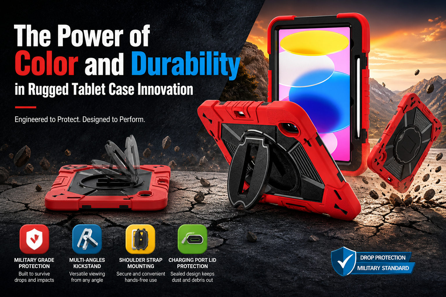 The Power of Color and Durability in Rugged Tablet Case Innovation