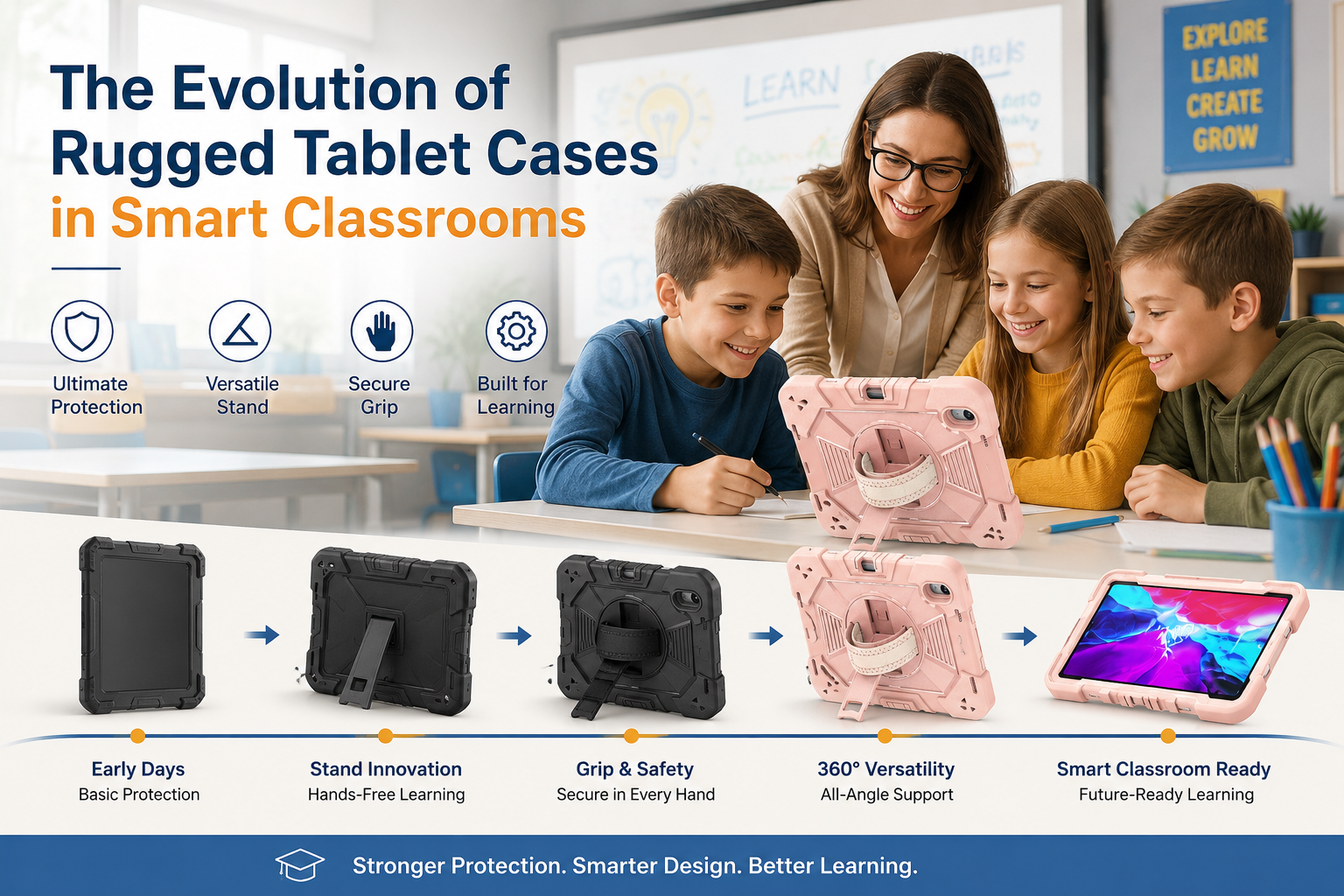 The Evolution of Rugged Tablet Cases in Smart Classrooms