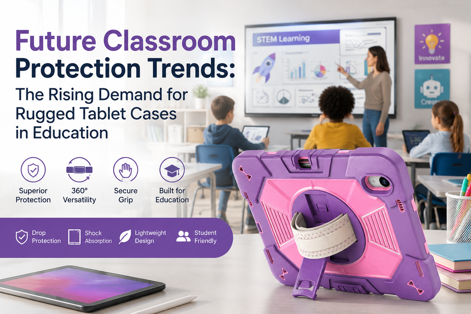 Future Classroom Protection Trends: The Rising Demand for Rugged Tablet Cases in Education