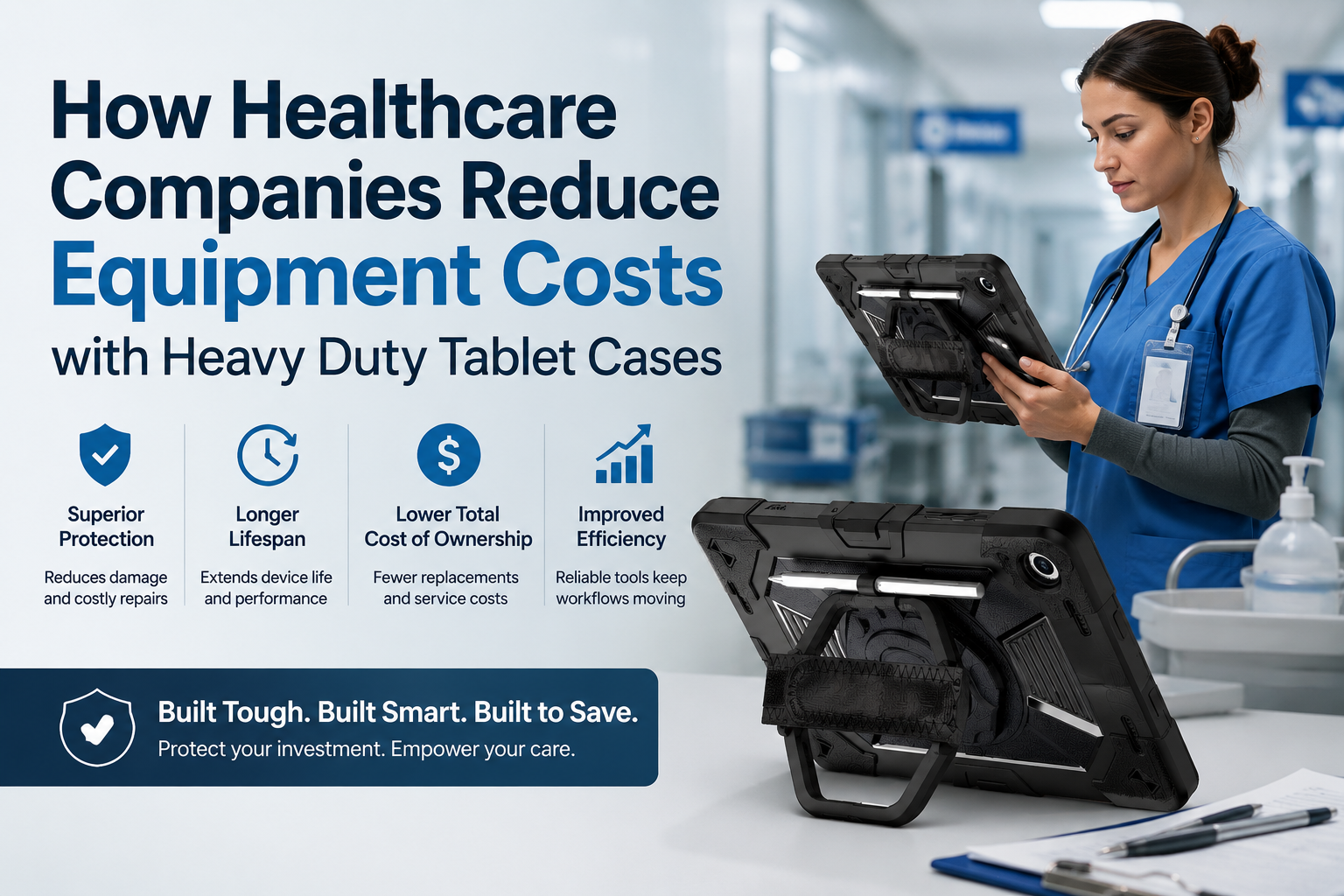 How Healthcare Companies Reduce Equipment Costs with Heavy Duty Tablet Cases