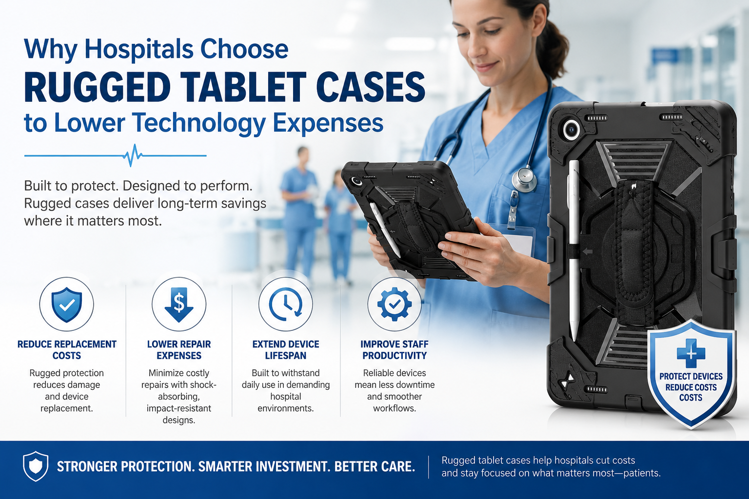 Why Healthcare Providers Choose Rugged Tablet Cases for Cost Control